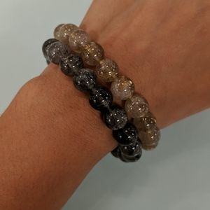 2 Glass bead bracelet